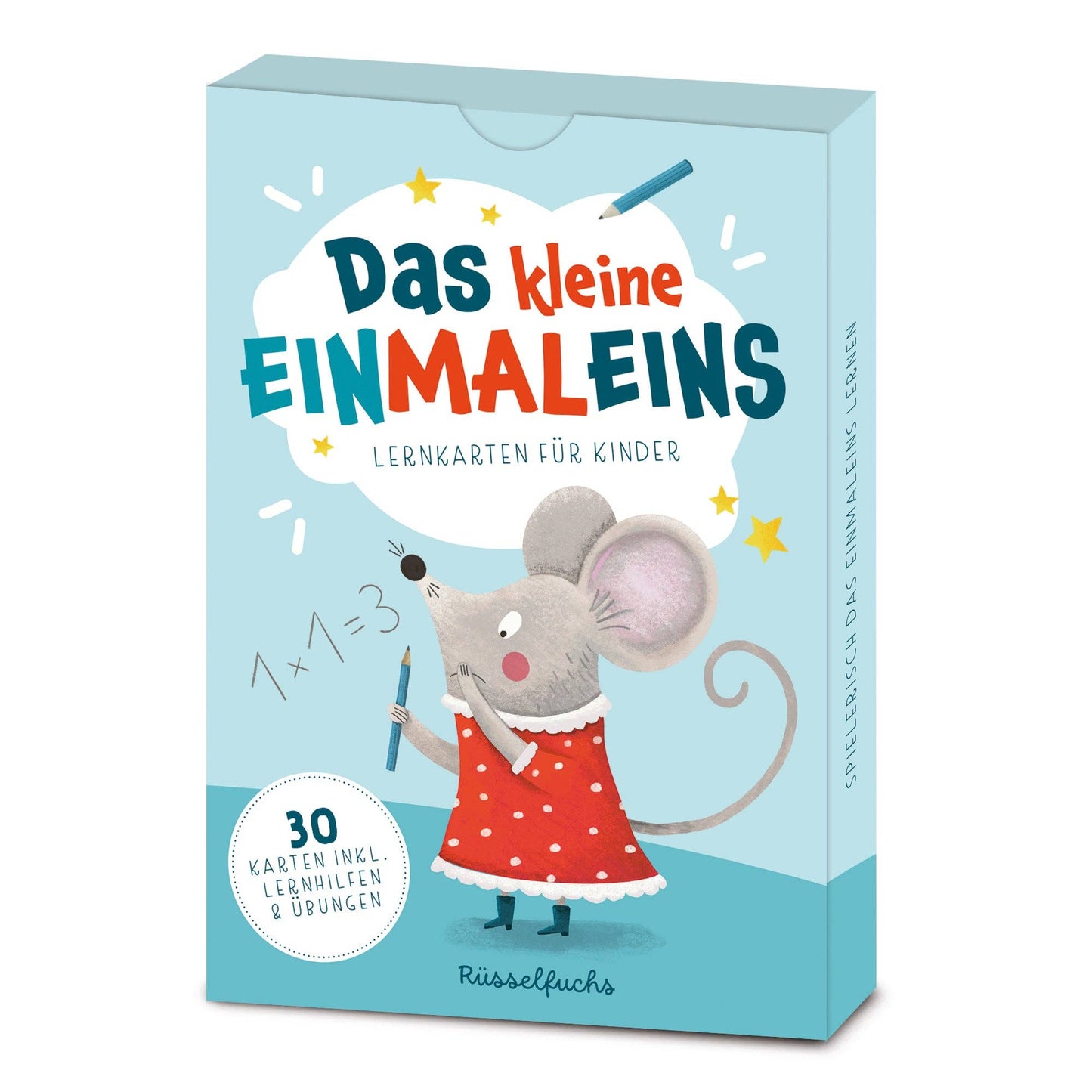 Einmaleinskarten mit Zahlenreihen 1-10 inkl. Lerntipps & Übungen "Das kleine Einmaleins"