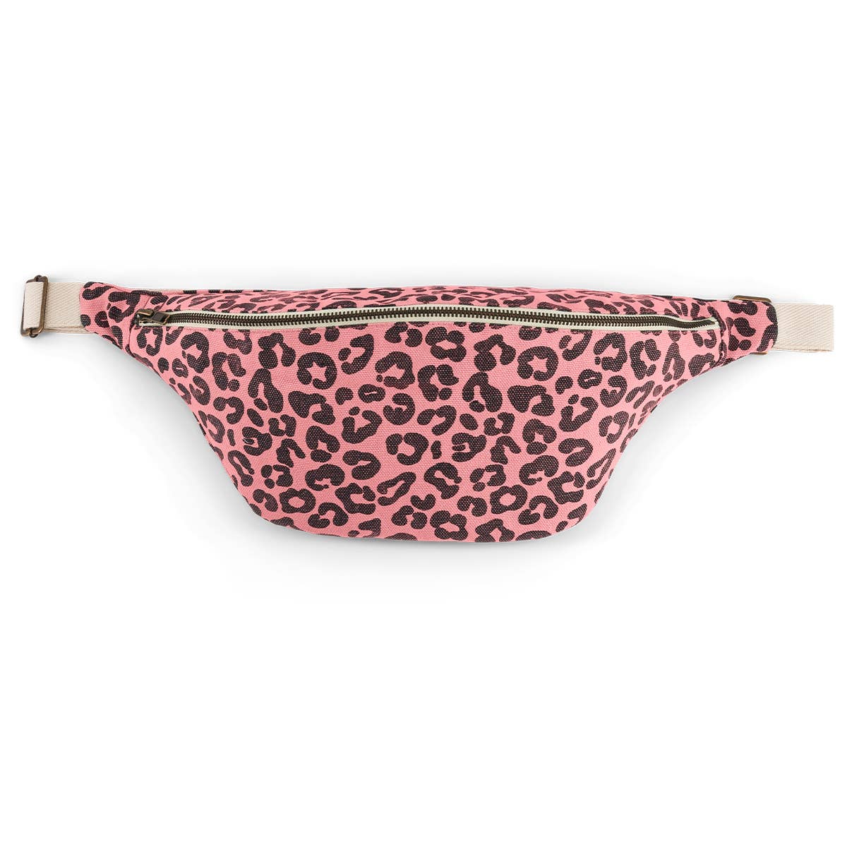 Damen Bauchtasche Graou mit Leopardenmuster: ERDBEERE / Graou
