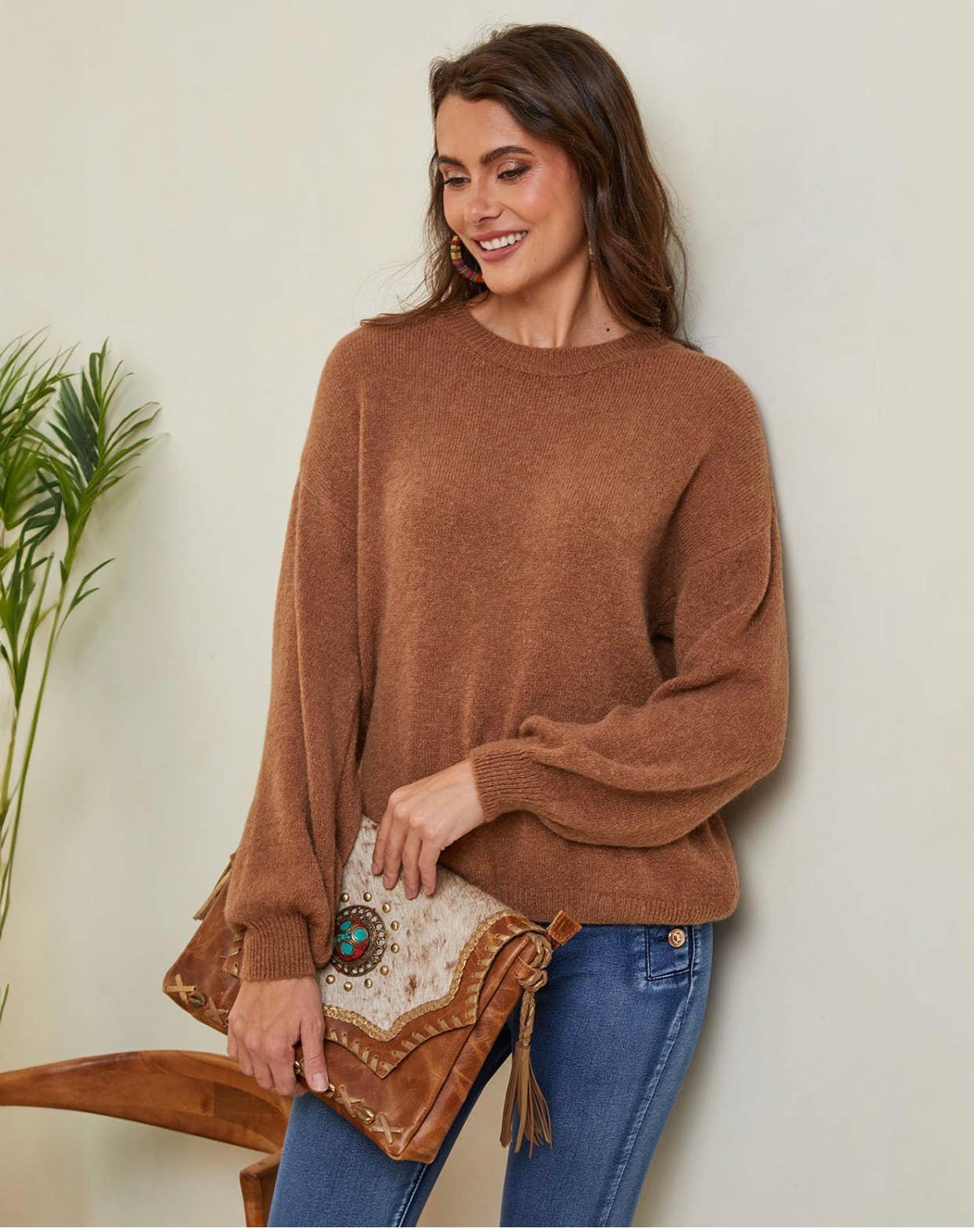 PULLOVER AUS ALPAKA REF 8004: Schwarz