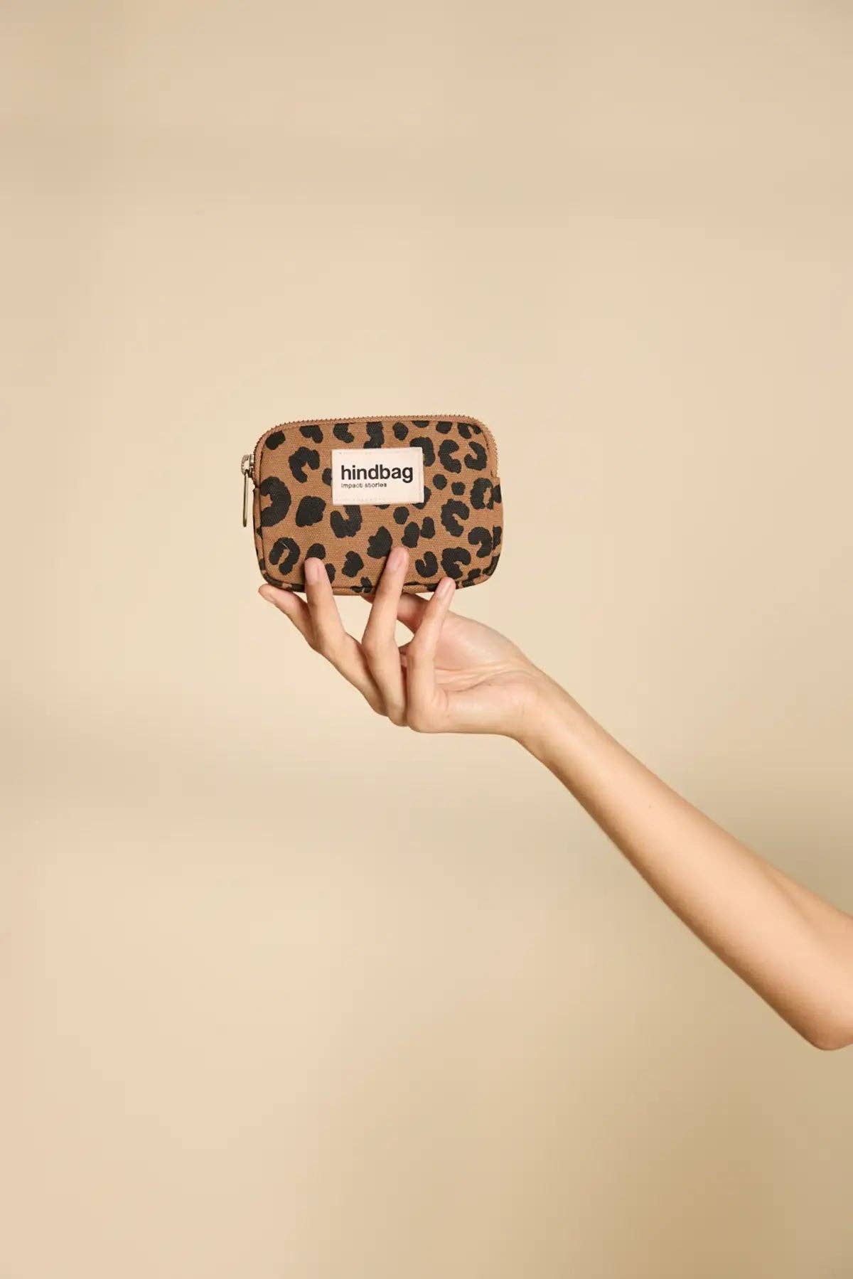 Lili Leopard Zimt Geldbörse