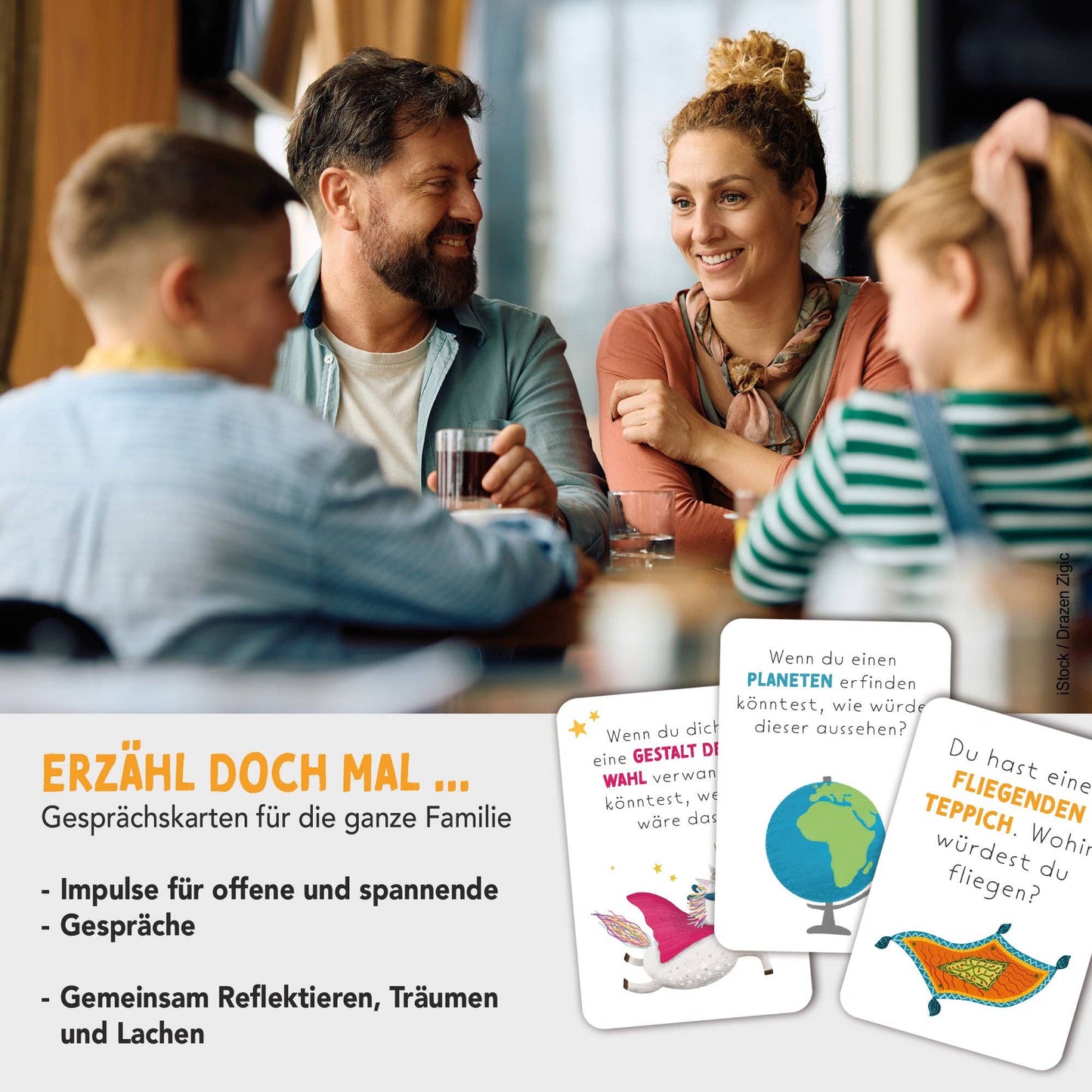 Gesprächskarten für Kinder "Erzähl doch mal"