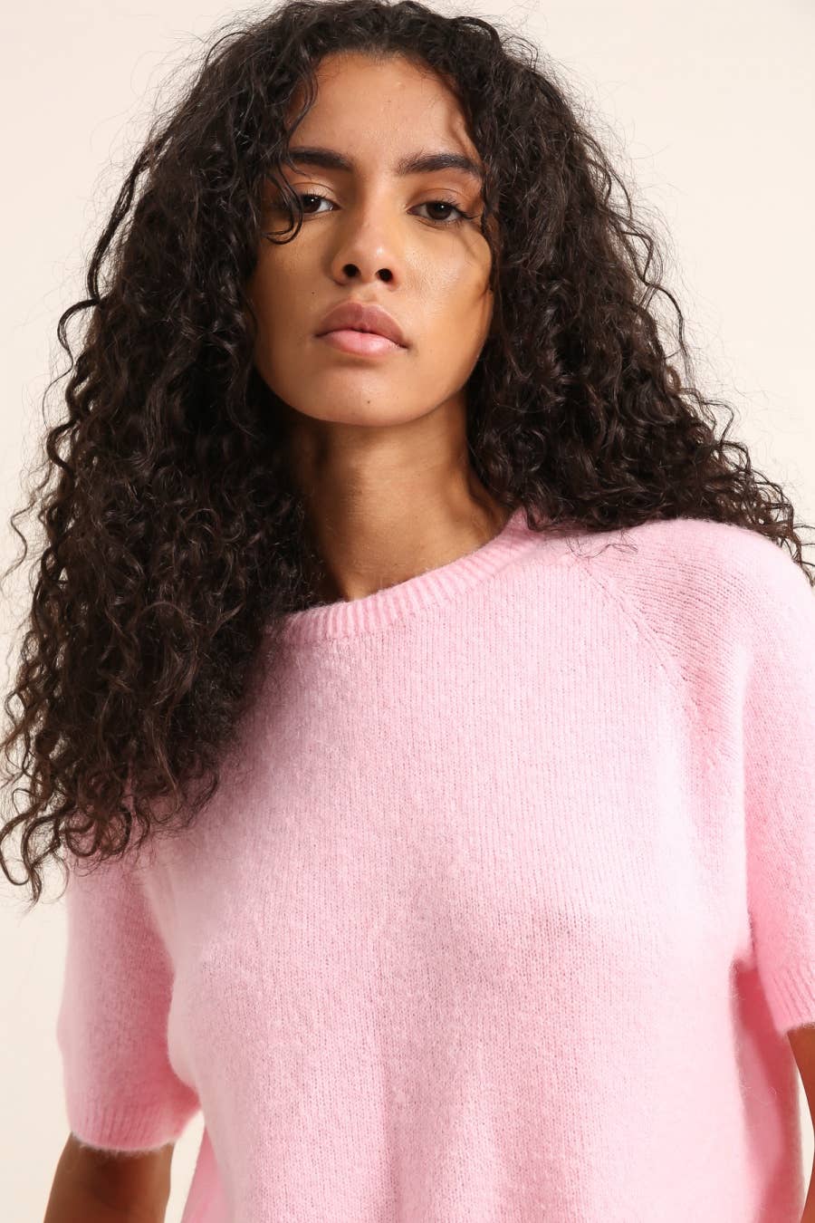Alpaka-Pullover mit 3/4-Ärmeln, Ref 1012: Schwarz