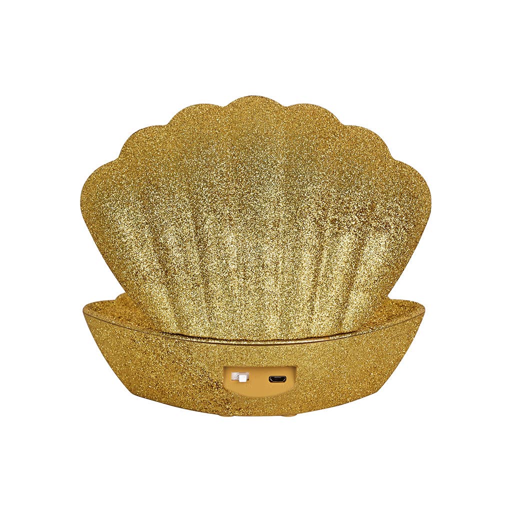 Dekorative Coki-Golden-Disco-Lampe, batteriebetrieben, L 17,5 × T 12,5 × H 15 cm