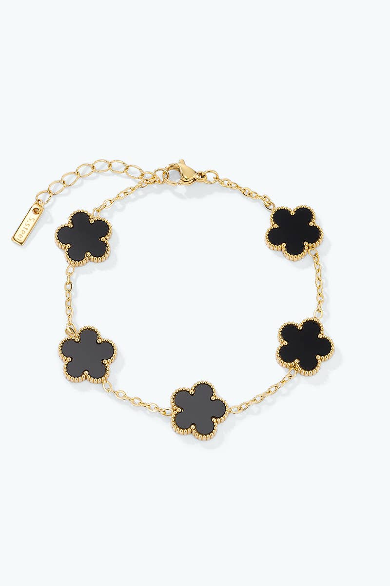 Armband aus Edelstahl 324AQ001: Blanc/Or / 100% Acier inoxydable