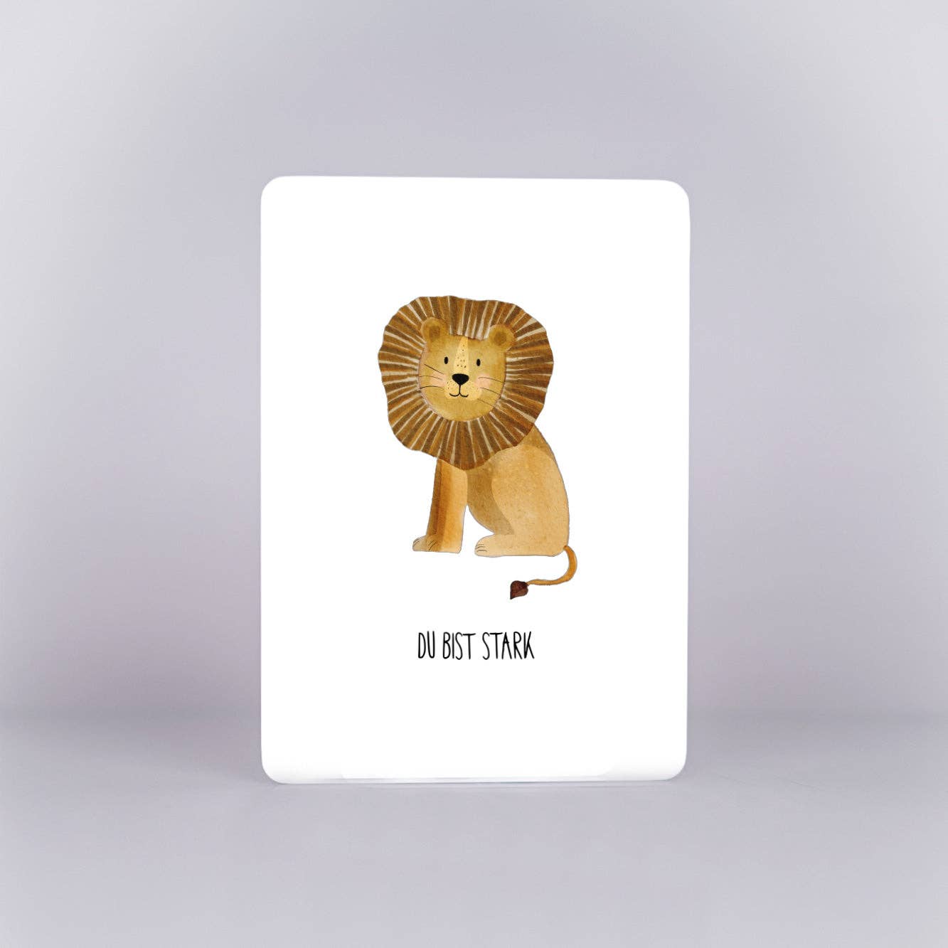 Löwe - Du bist stark: Postkarte