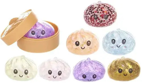 Kawaii Foodiez Surprise Squishy Dumpling 5,5 cm Perlen, 6er, sortiert