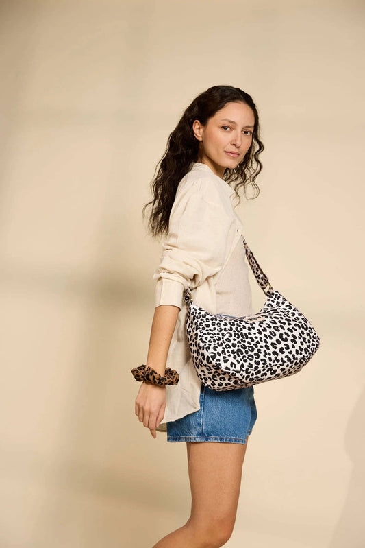 Ecru Leopardentasche Rosa