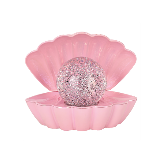 Glänzendrosa Coki batteriebetriebene Dekoleuchte - L17,5 D12,5 H15 cm