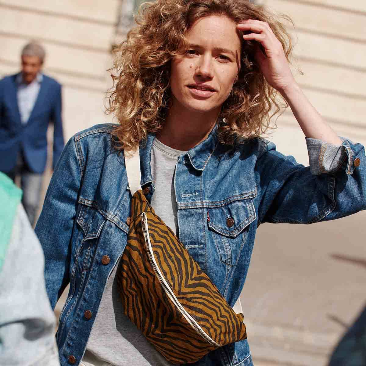 Damen Bauchtasche Zebrou Tapenade: TAPENADE / ZEBROU