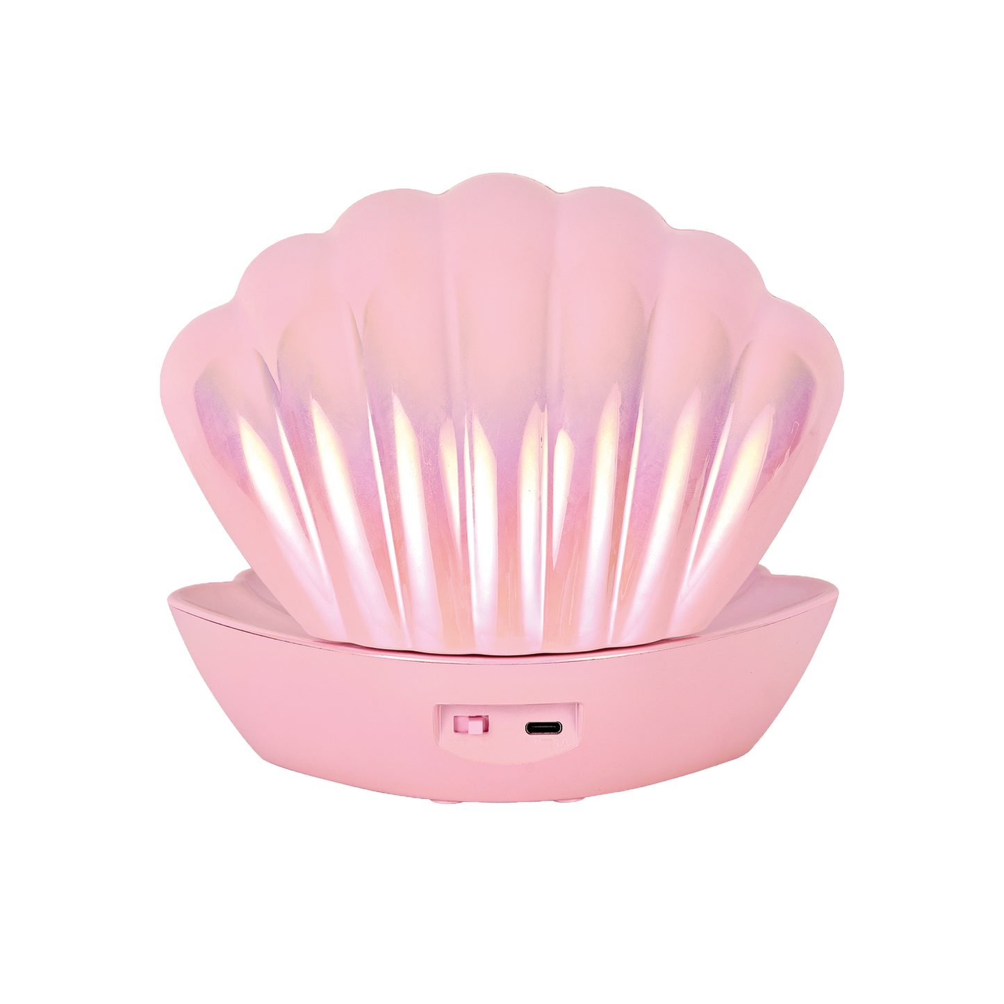 Glänzendrosa Coki batteriebetriebene Dekoleuchte - L17,5 D12,5 H15 cm