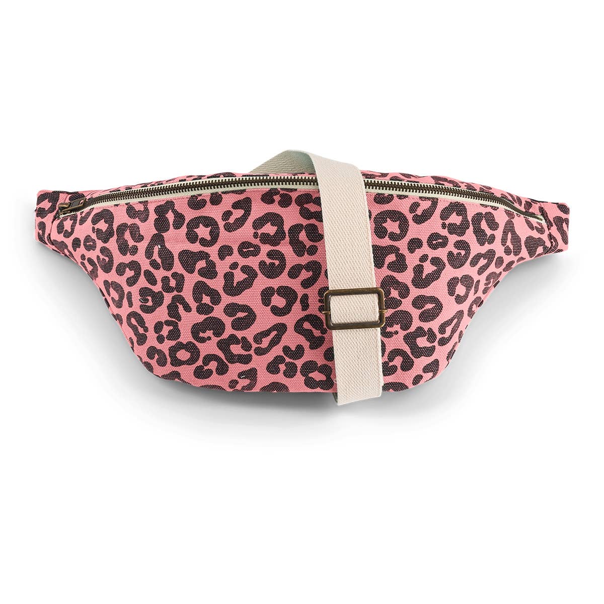 Damen Bauchtasche Graou mit Leopardenmuster: ERDBEERE / Graou