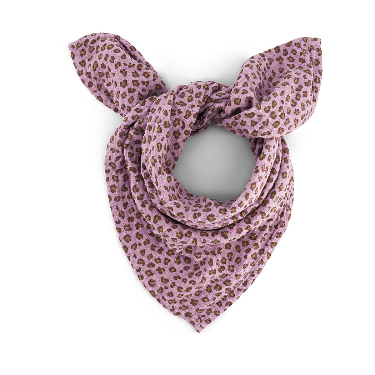 Bianca Mulltuch Mini Leopardenmuster Lilac – 70 x 70 cm & 110 x 110 cm: MINI-LEOPARD / L 110*110