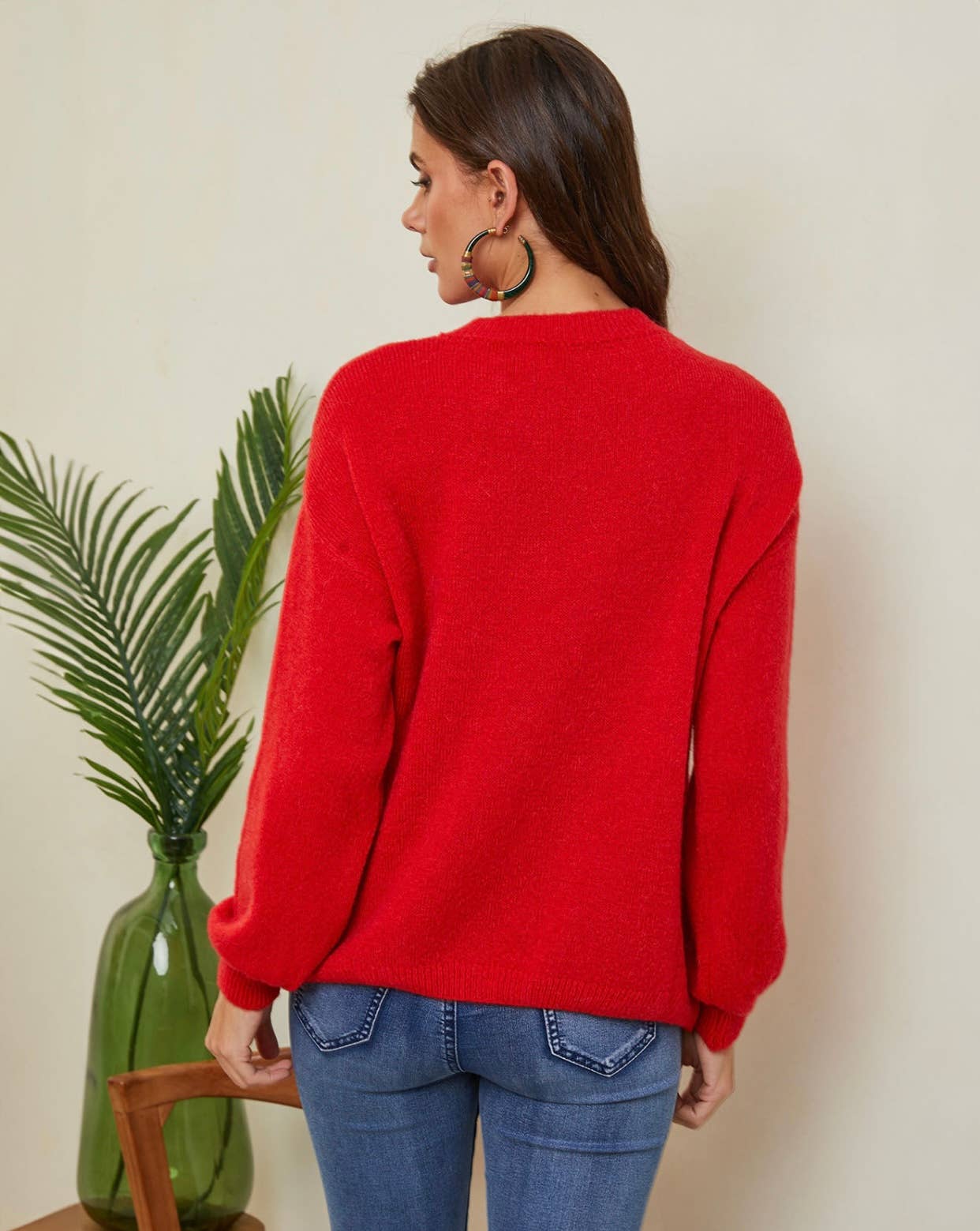 PULLOVER AUS ALPAKA REF 8004: Schwarz