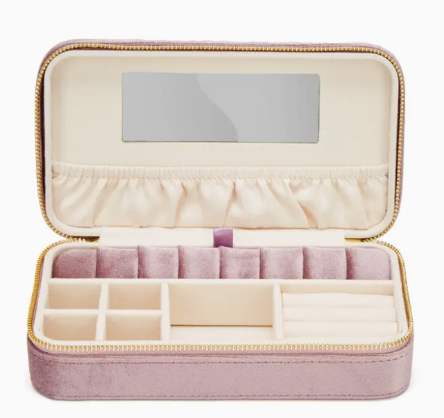 statement clutch made of velvet