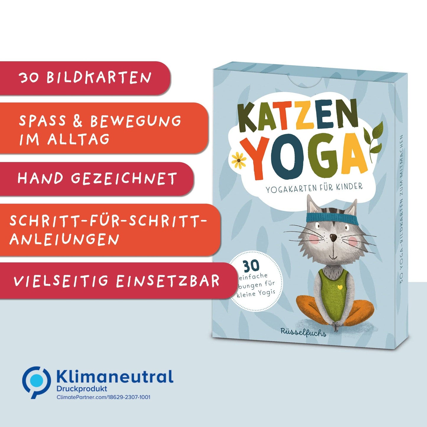 Kinderyoga Karten mit Katzen "Katzenyoga"
