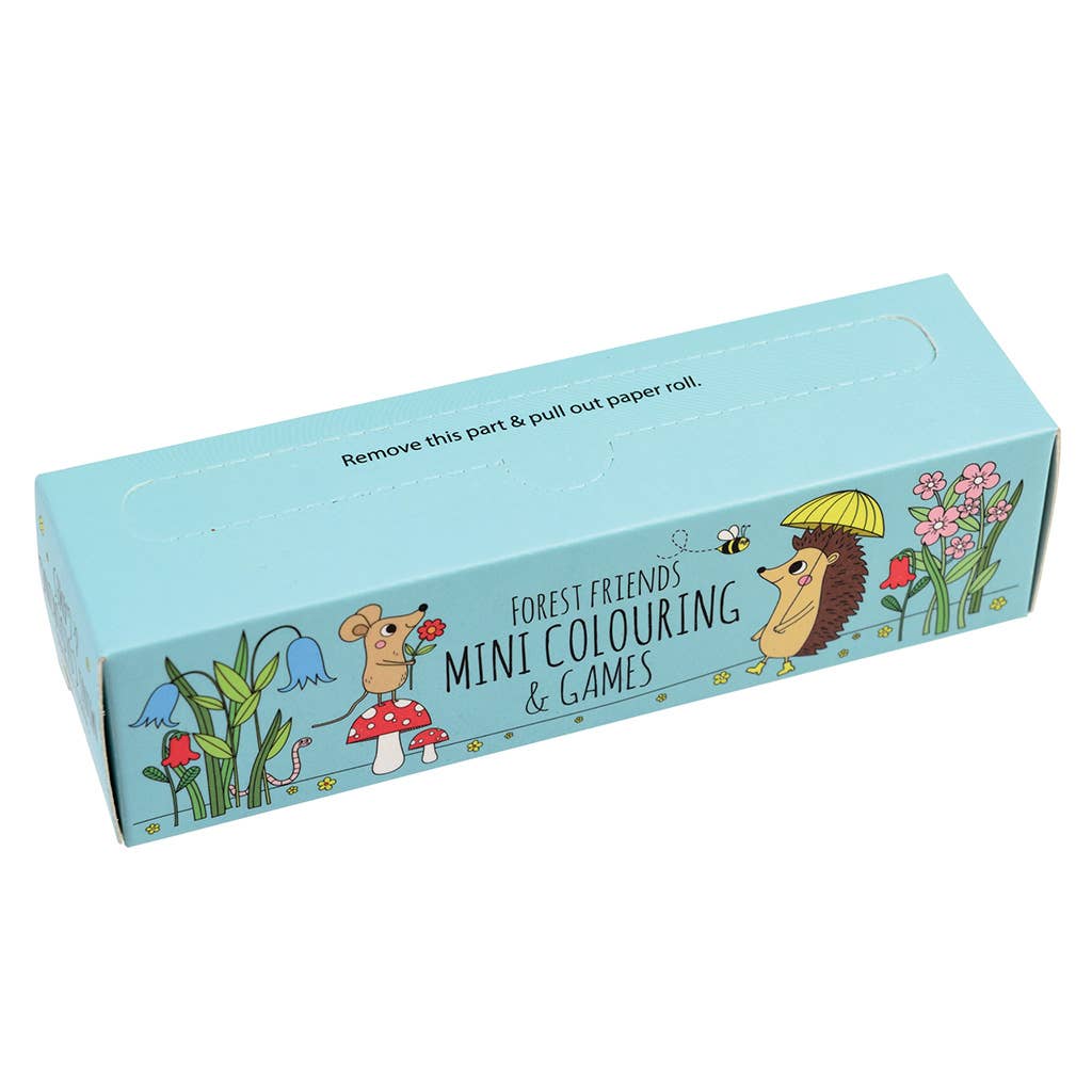 Mini-Malbuch und Spiele - Waldfreunde