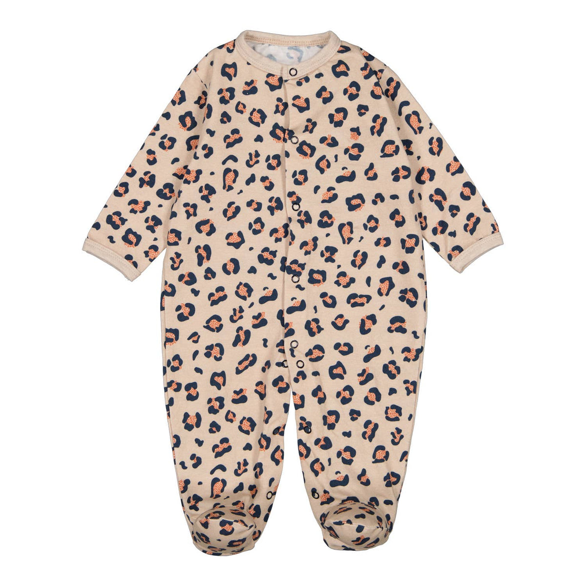 Babyschlafanzug mit durchgehendem Leopardenmuster: 6-12M