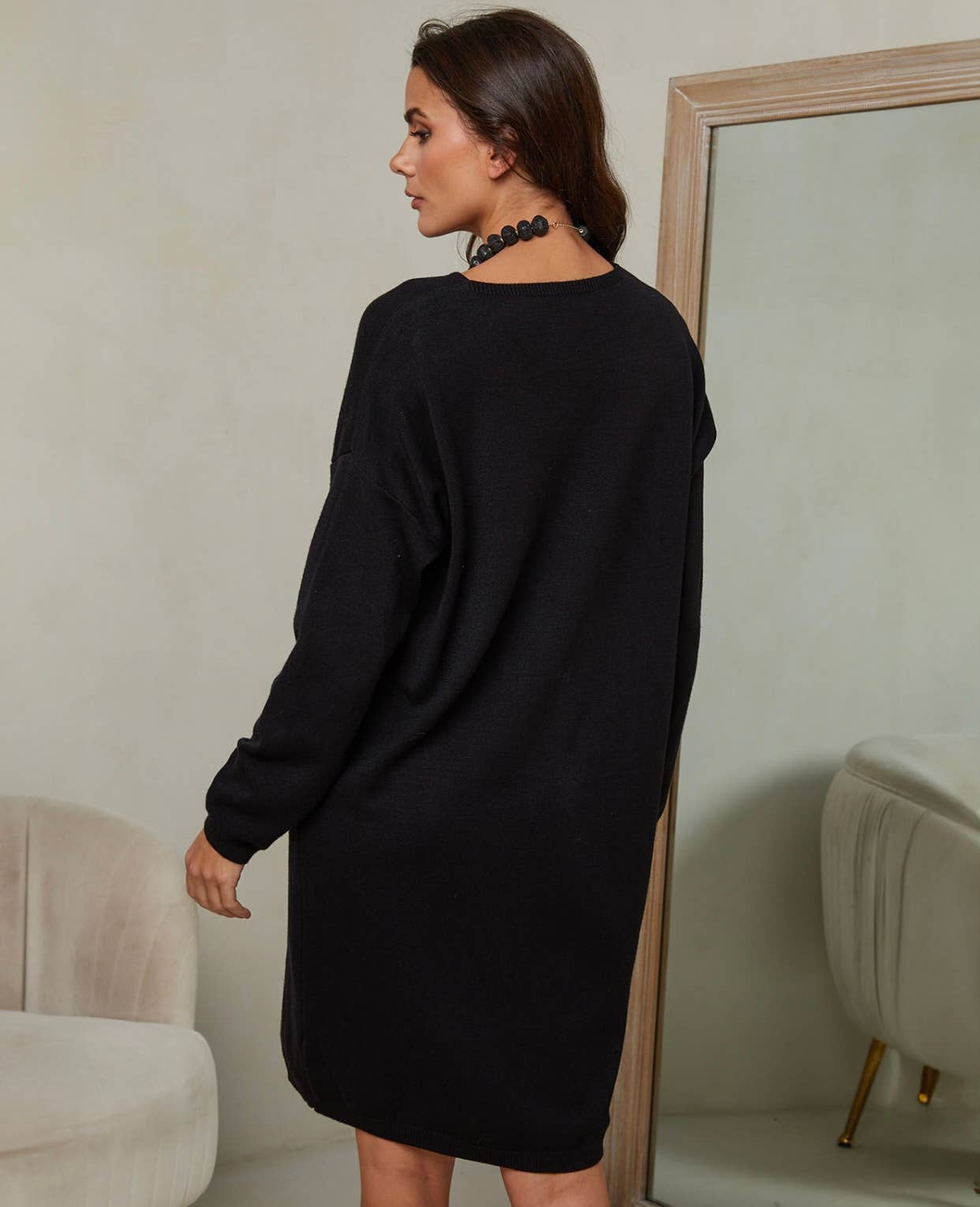 Strickkleid REF. 6111: Taupe