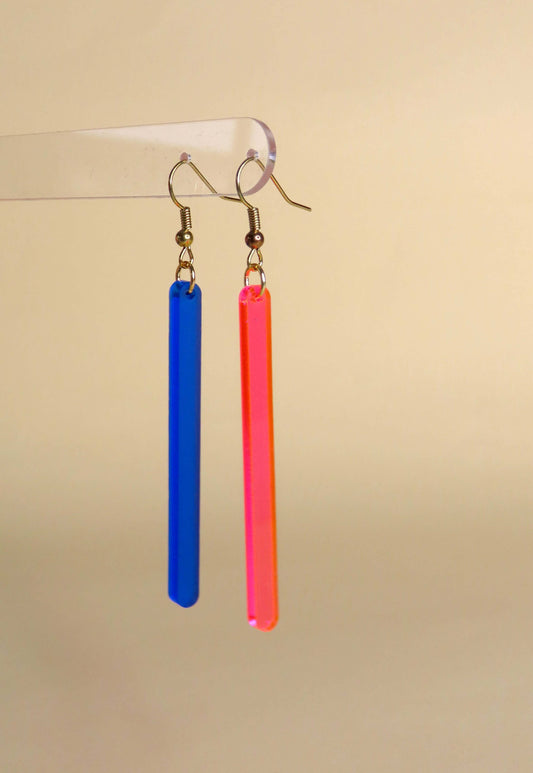 Niemalsmehrohne x Kunstmuseum Basel Edition - neon lights Nr. 4 - Ohrringe