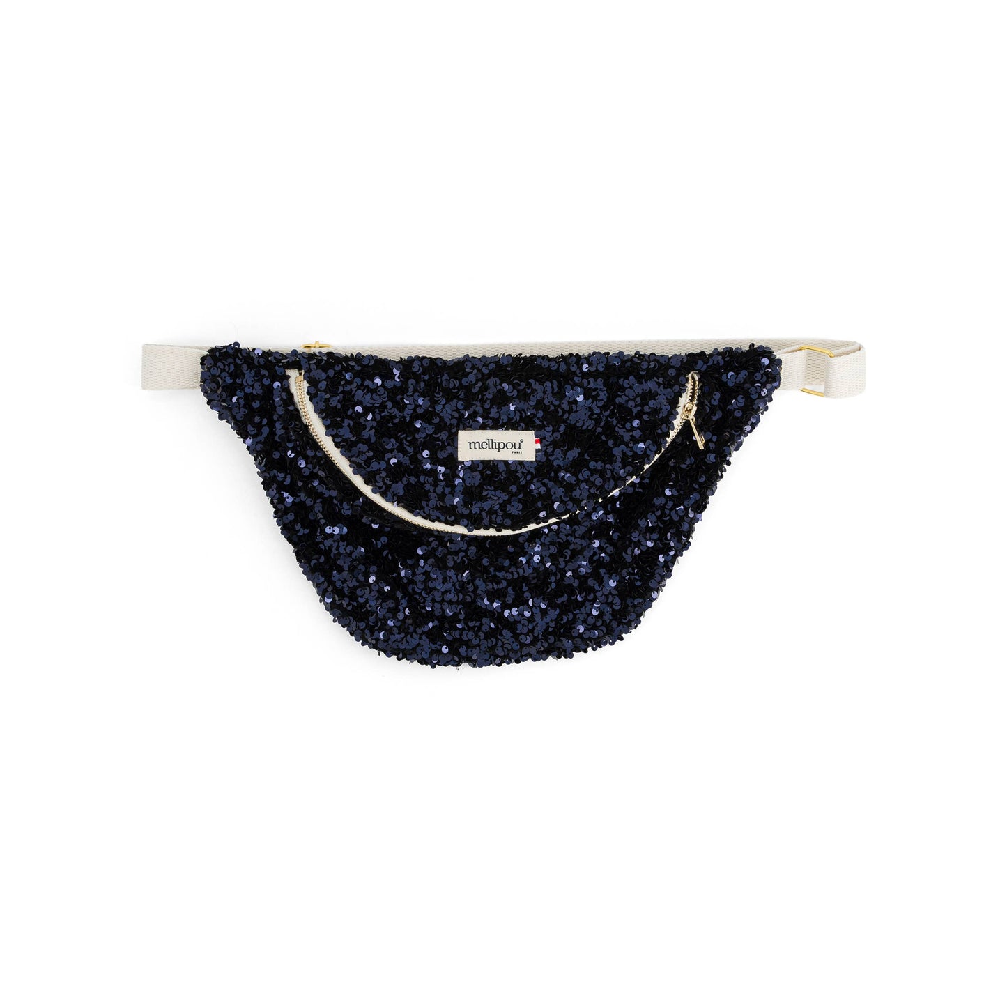 Pailletten-Gürteltasche blau - Roland