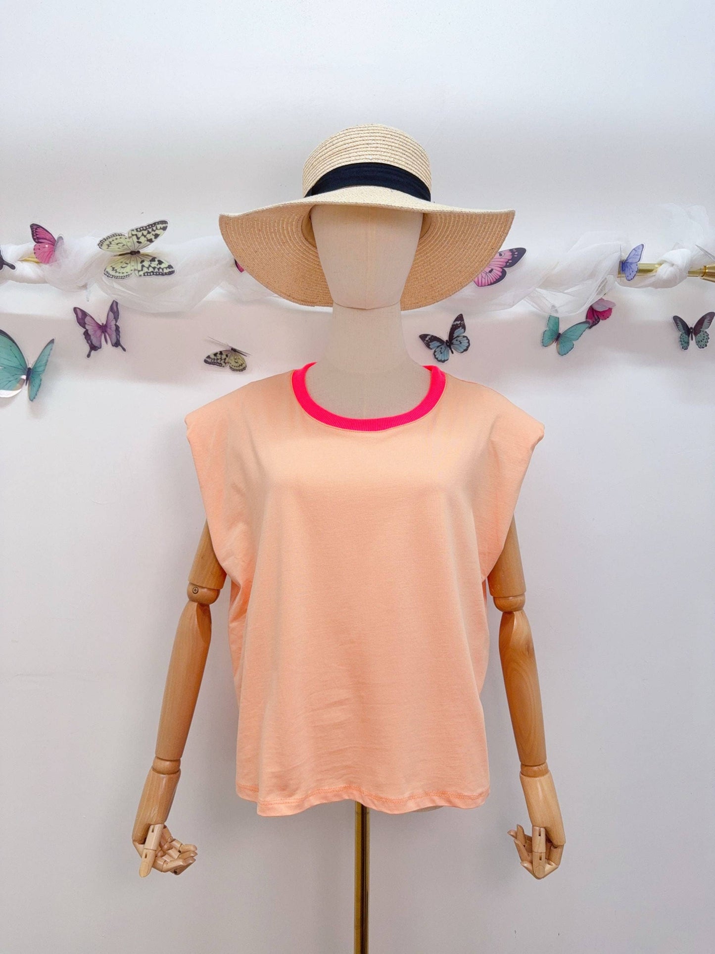 T-Shirt Herz Rückenausschnitt: Pink