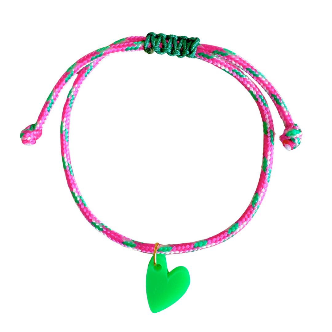 Armband Lume Charms | Herz Grün