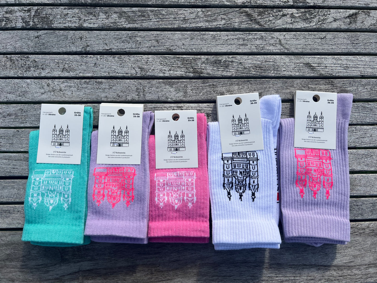 Schweriner Schloss Socken 'Lilac Energy'