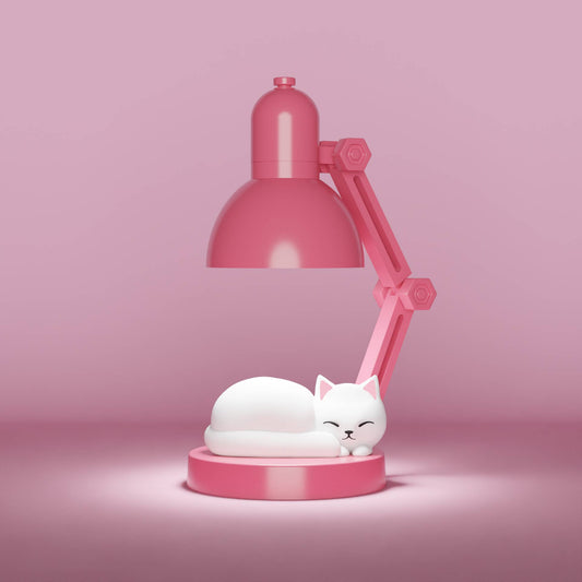 Minilampe Katze | Nachtlicht rosa