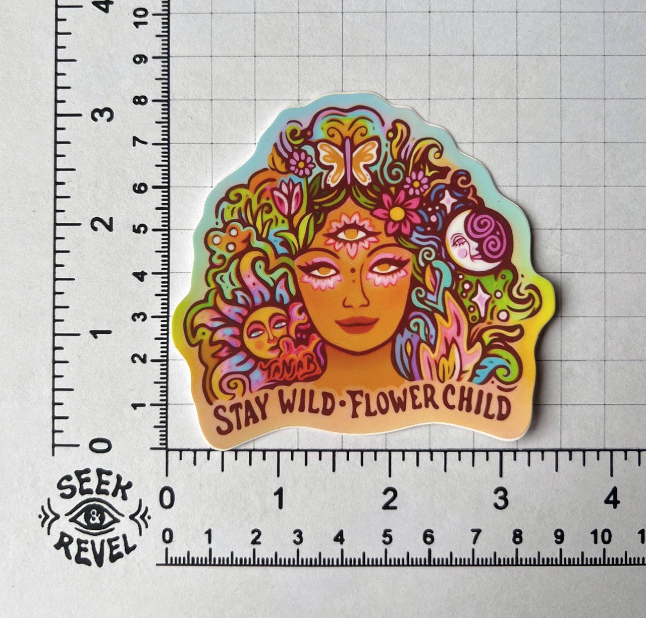 Stay Wild Flower Child - Aufkleber