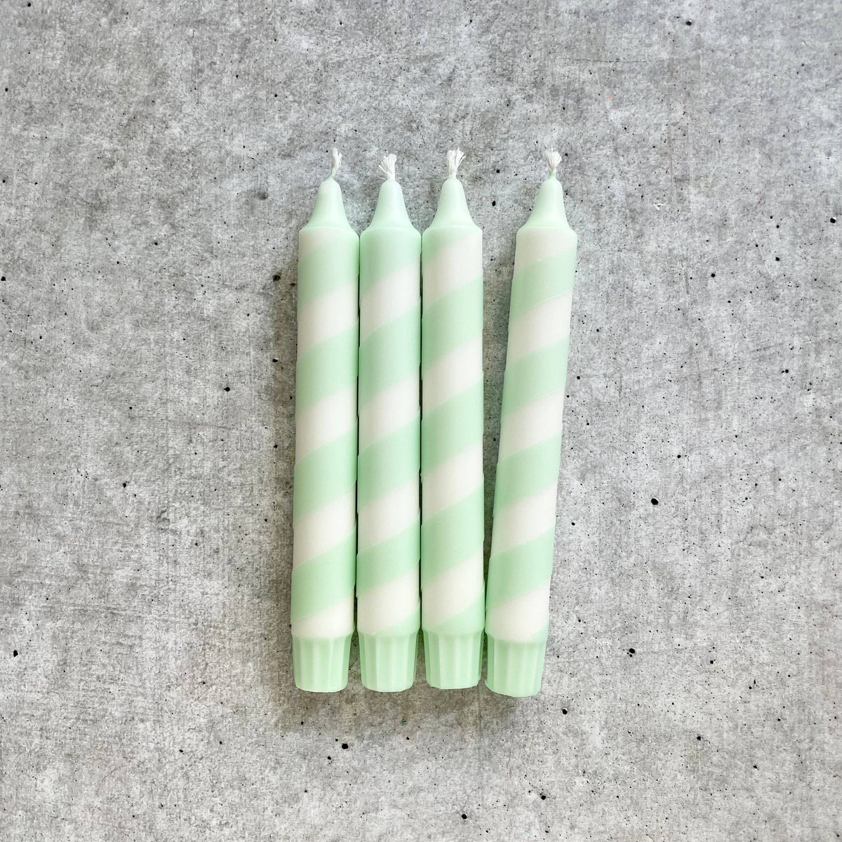 Dip Dye Kerzen | Swirl mint