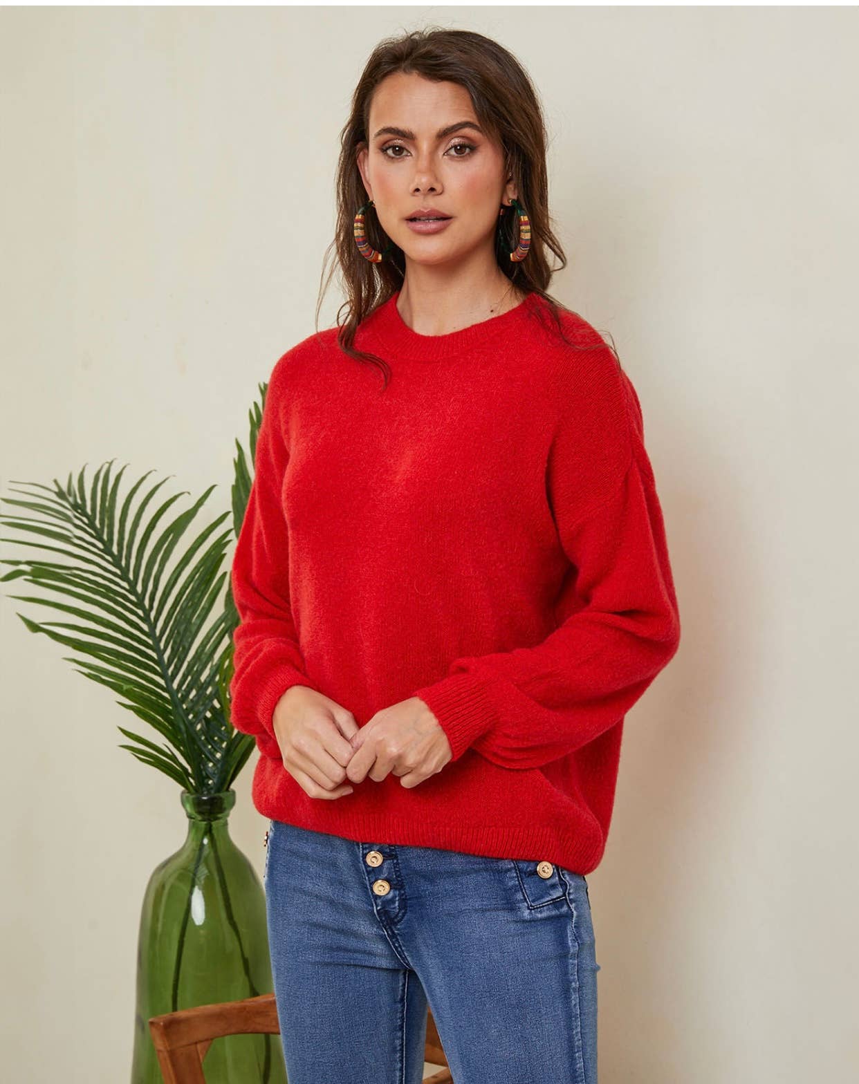 PULLOVER AUS ALPAKA REF 8004: Schwarz