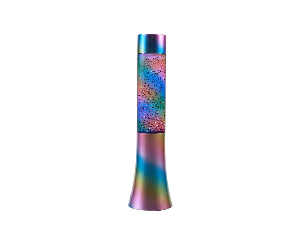 Flared Glitter Lampe Opal