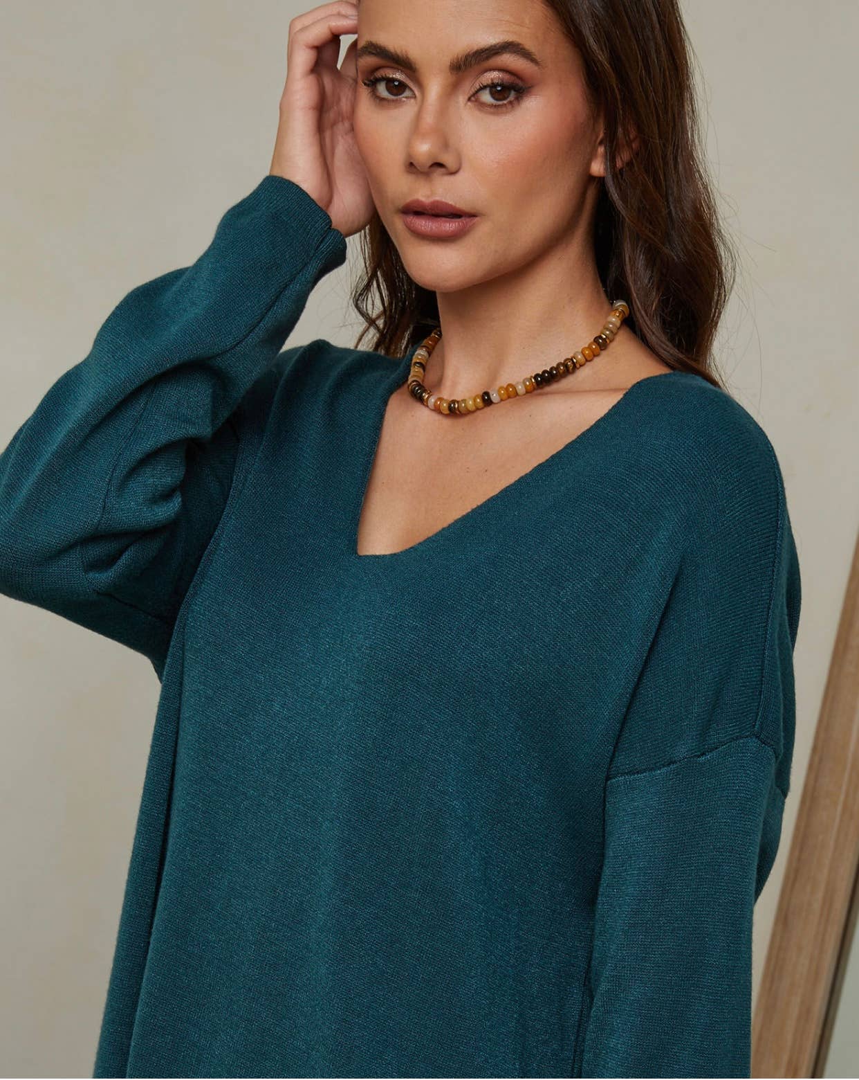 Strickkleid REF. 6111: Taupe