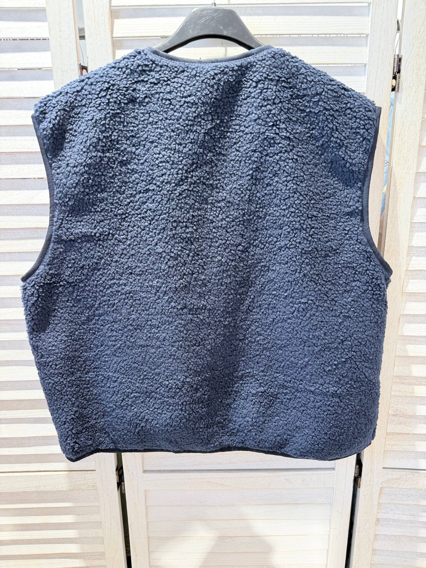 Fleeceweste mit Knöpfen: Marineblau / SIE