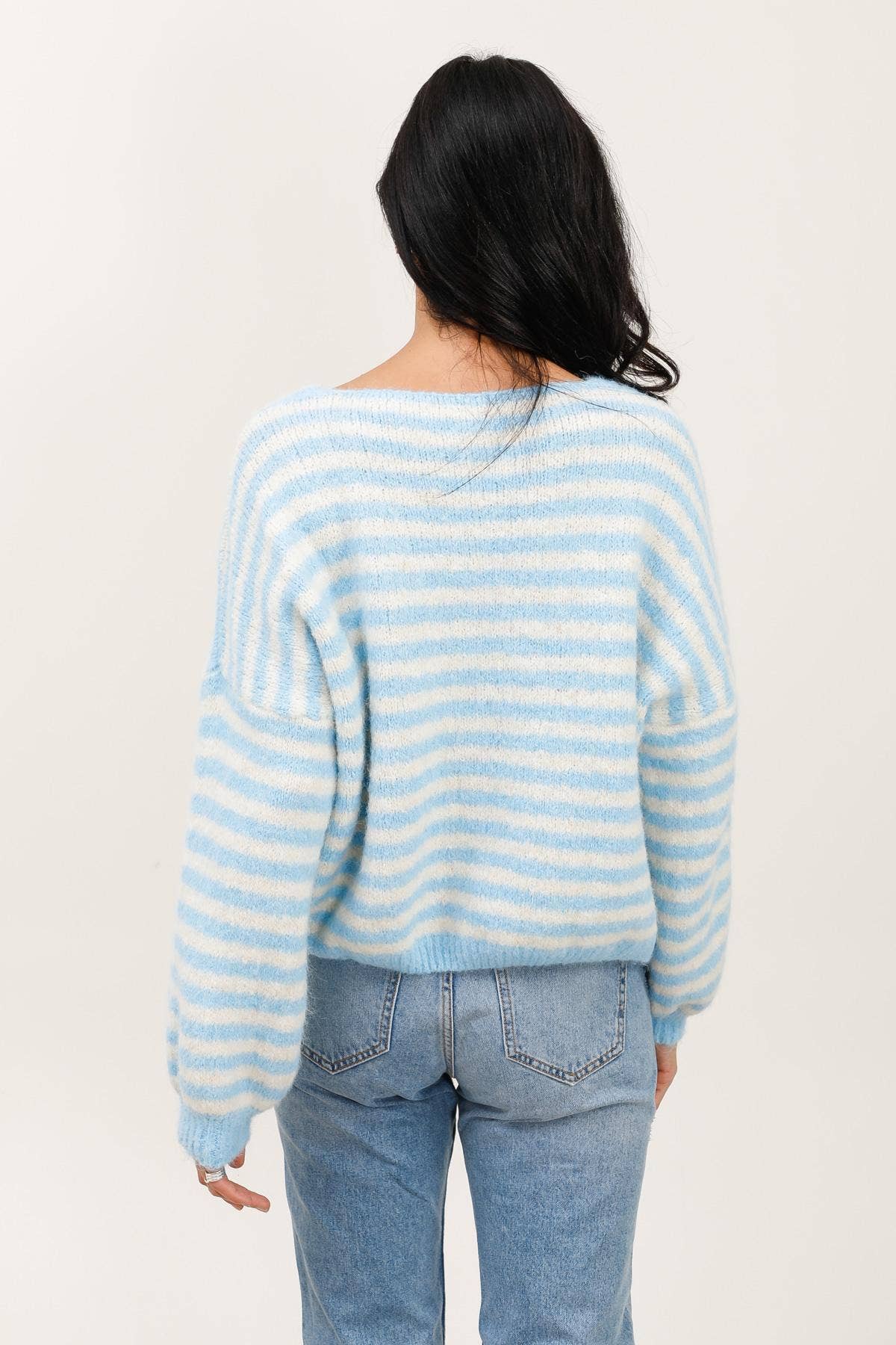 Gestreifte Weste REF. 51062: Blau
