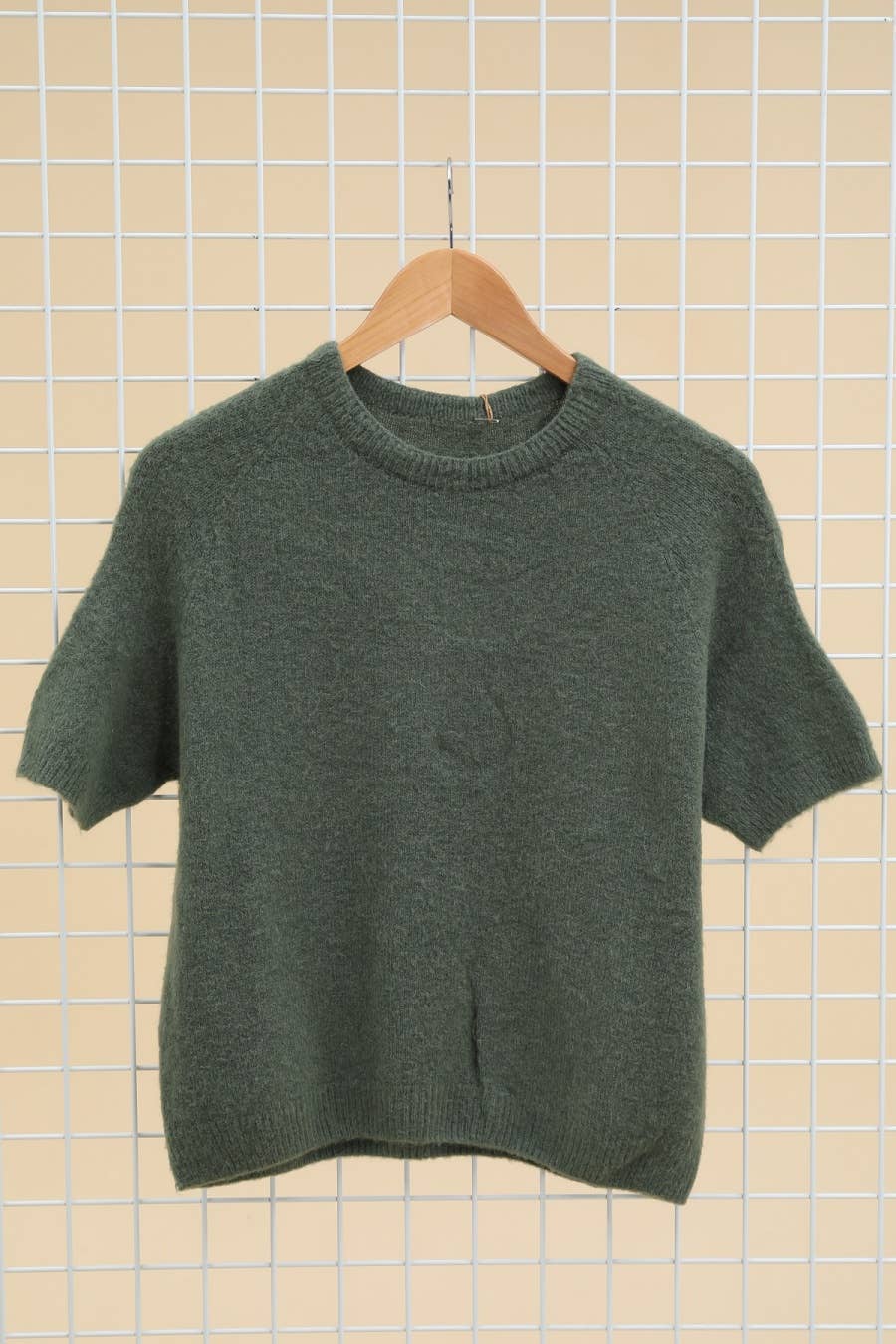 Alpaka-Pullover mit 3/4-Ärmeln, Ref 1012: Schwarz