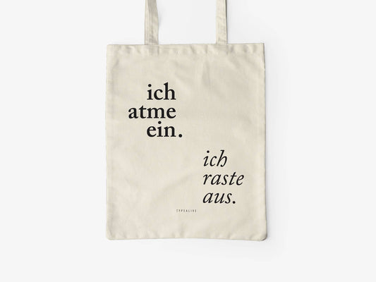 Baumwolltasche / Ich Atme Ein