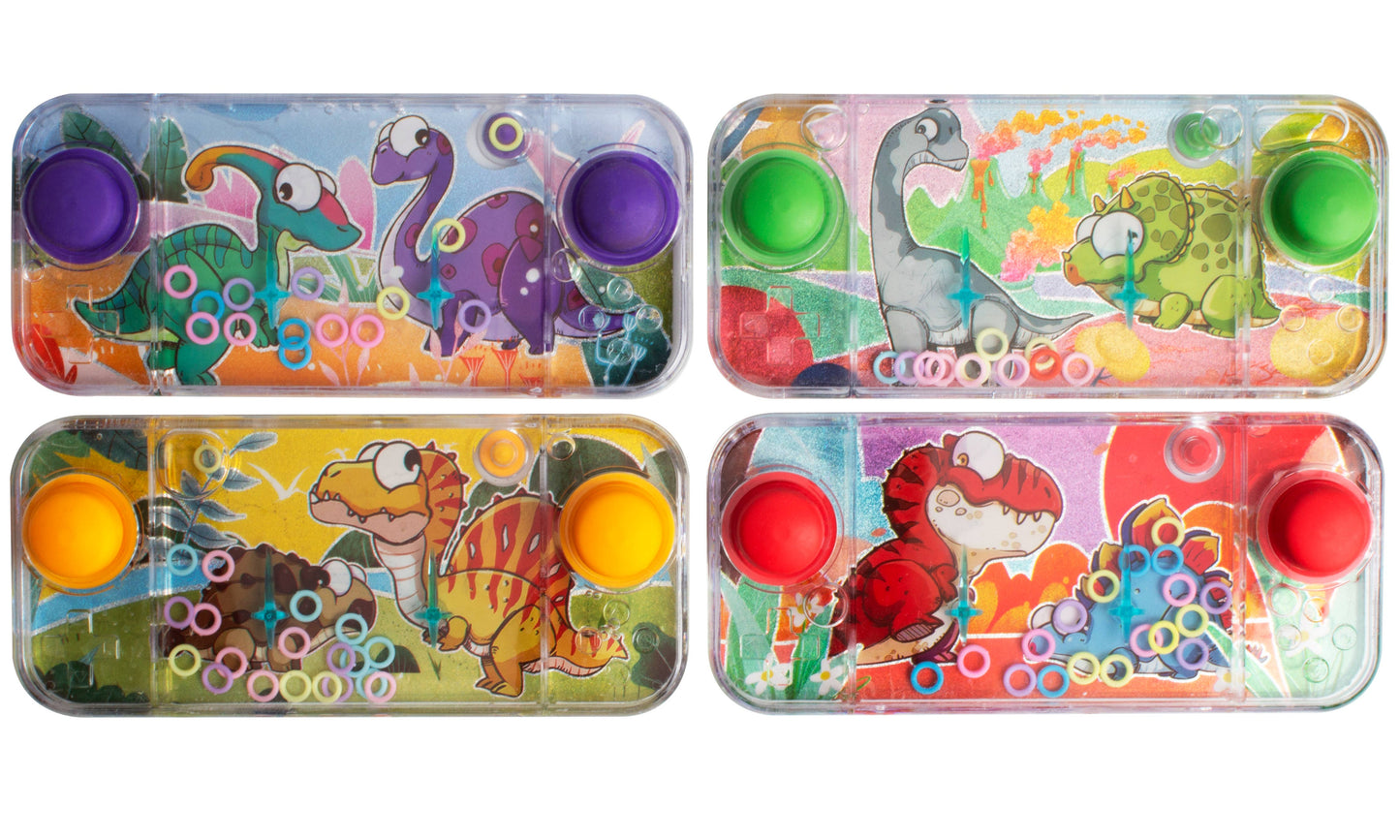 Dino-Wasserspiel horizontal, 3 verschiedene Motive im Display