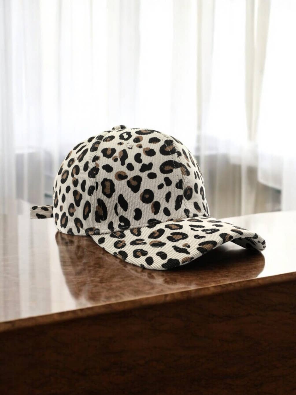 Leopardenmuster Cap MJ05: Grau
