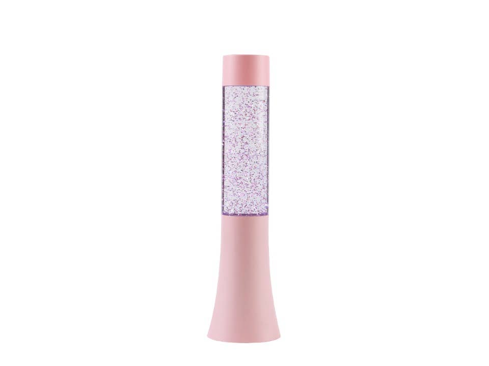 Flared Glitter Lampe Pastellrosa