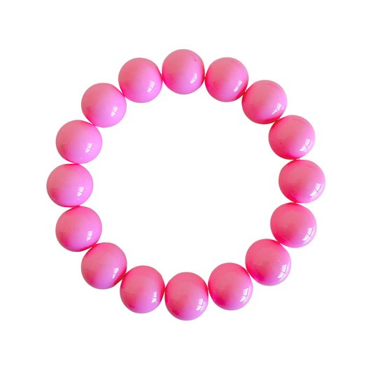 Bold Beads Armband | Candy Pink - 14 mm