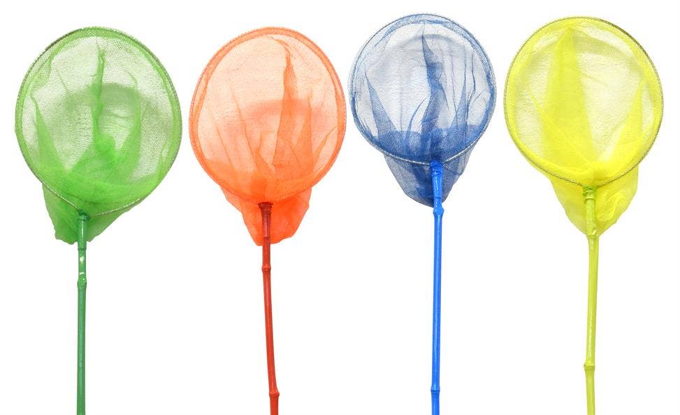 Fischernetz aus Bambus in 4 verschiedenen Farben