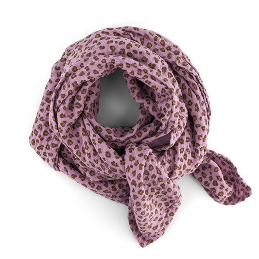 Bianca Mulltuch Mini Leopardenmuster Lilac – 70 x 70 cm & 110 x 110 cm: MINI-LEOPARD / L 110*110