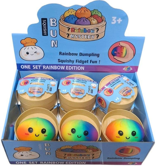 Squishy-Dumpling Regenbogen 8,5 cm - 12 Stück