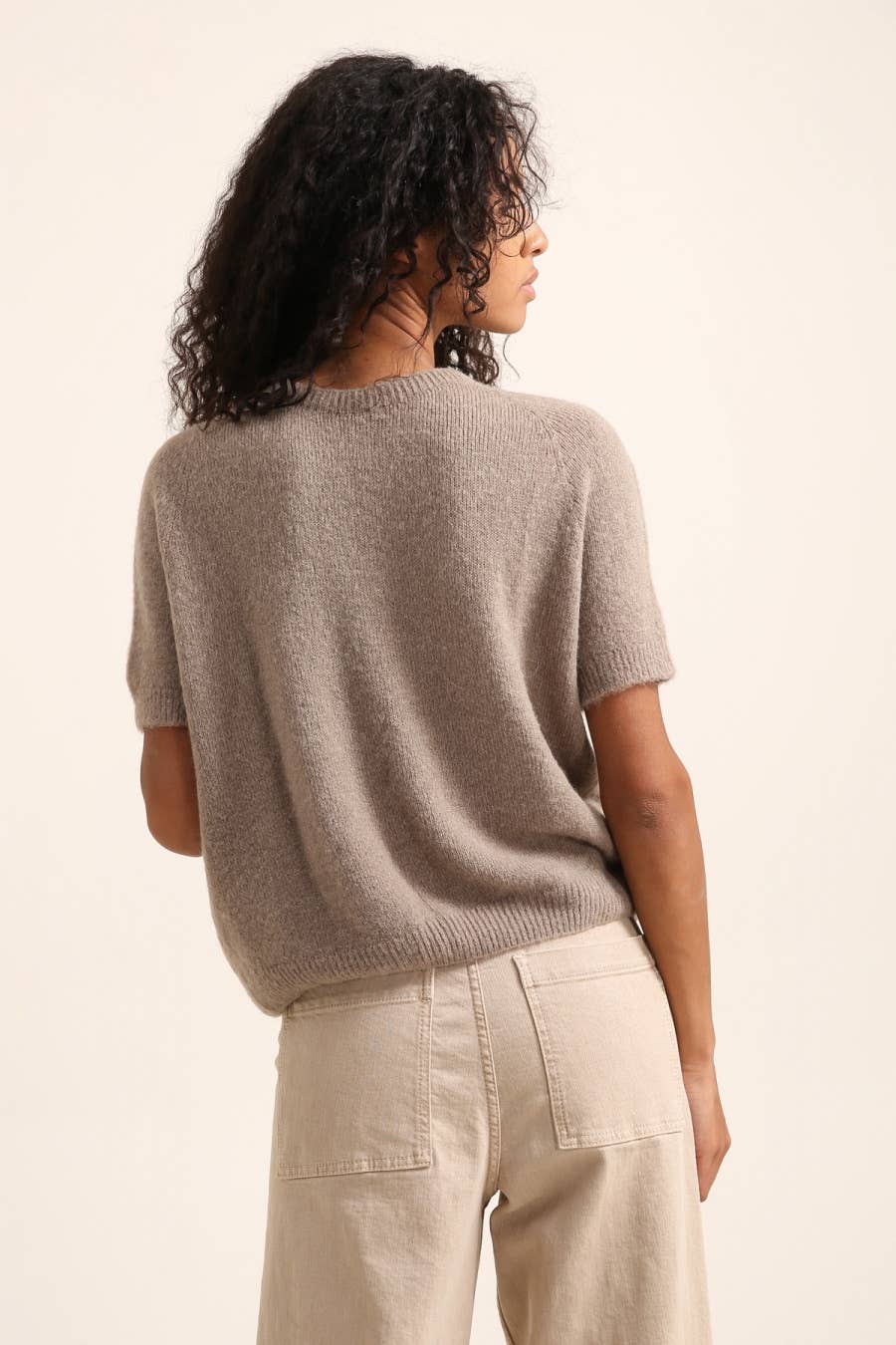 PULLOVER AUS ALPAKA REF 1012: Wasser grün