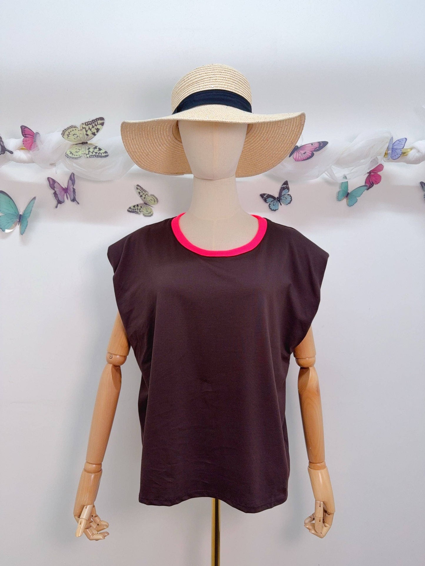 T-Shirt Herz Rückenausschnitt: Pink