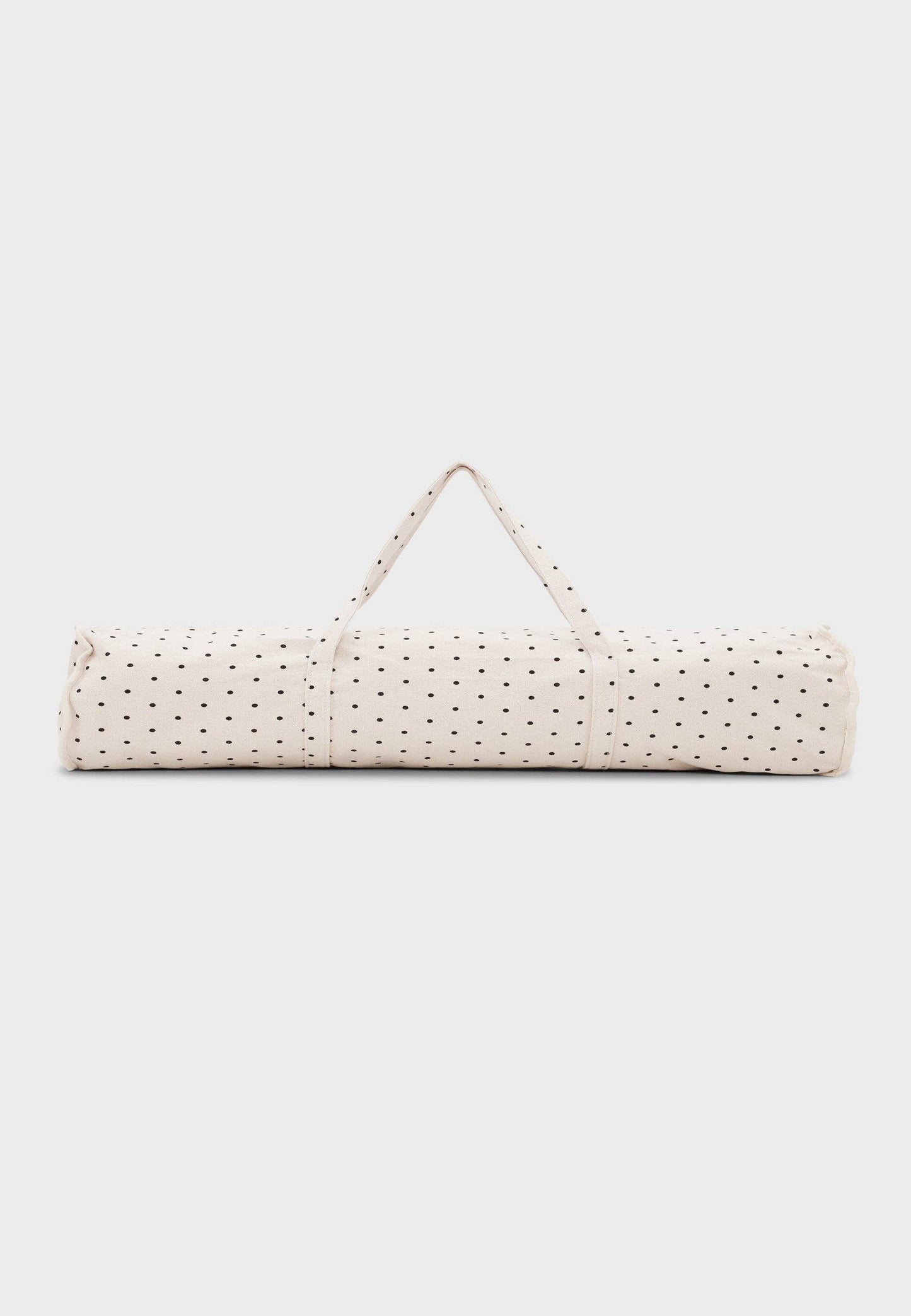 Yoga-Matten-Tasche mit Punkten – Ecru/Schwarze Punkte