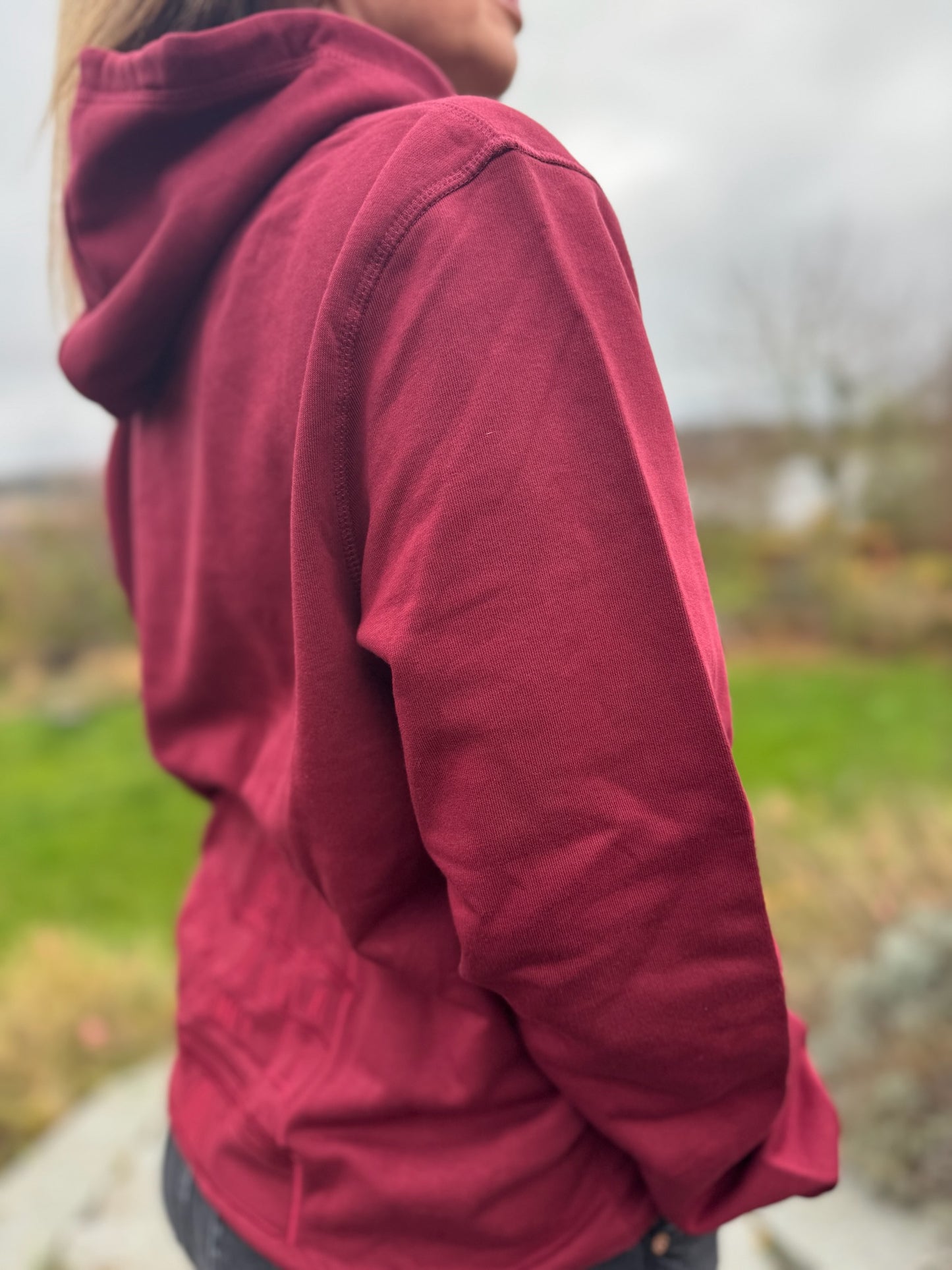 Schweriner Schloss Hoodie Bordeaux rot