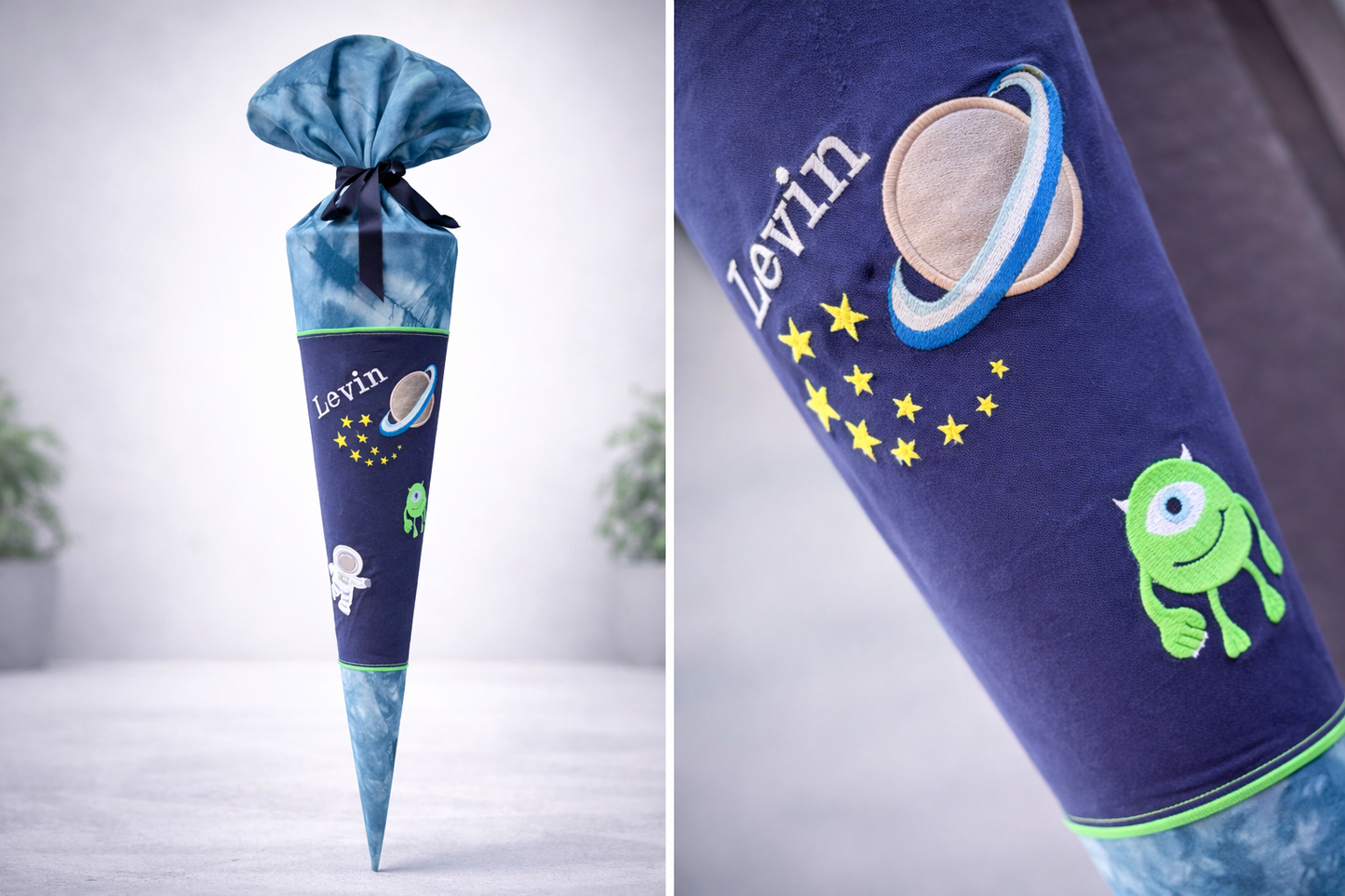 SCHOOL BAG "HUMMINGBIRD" LARGE WITH CARDBOARD CONE