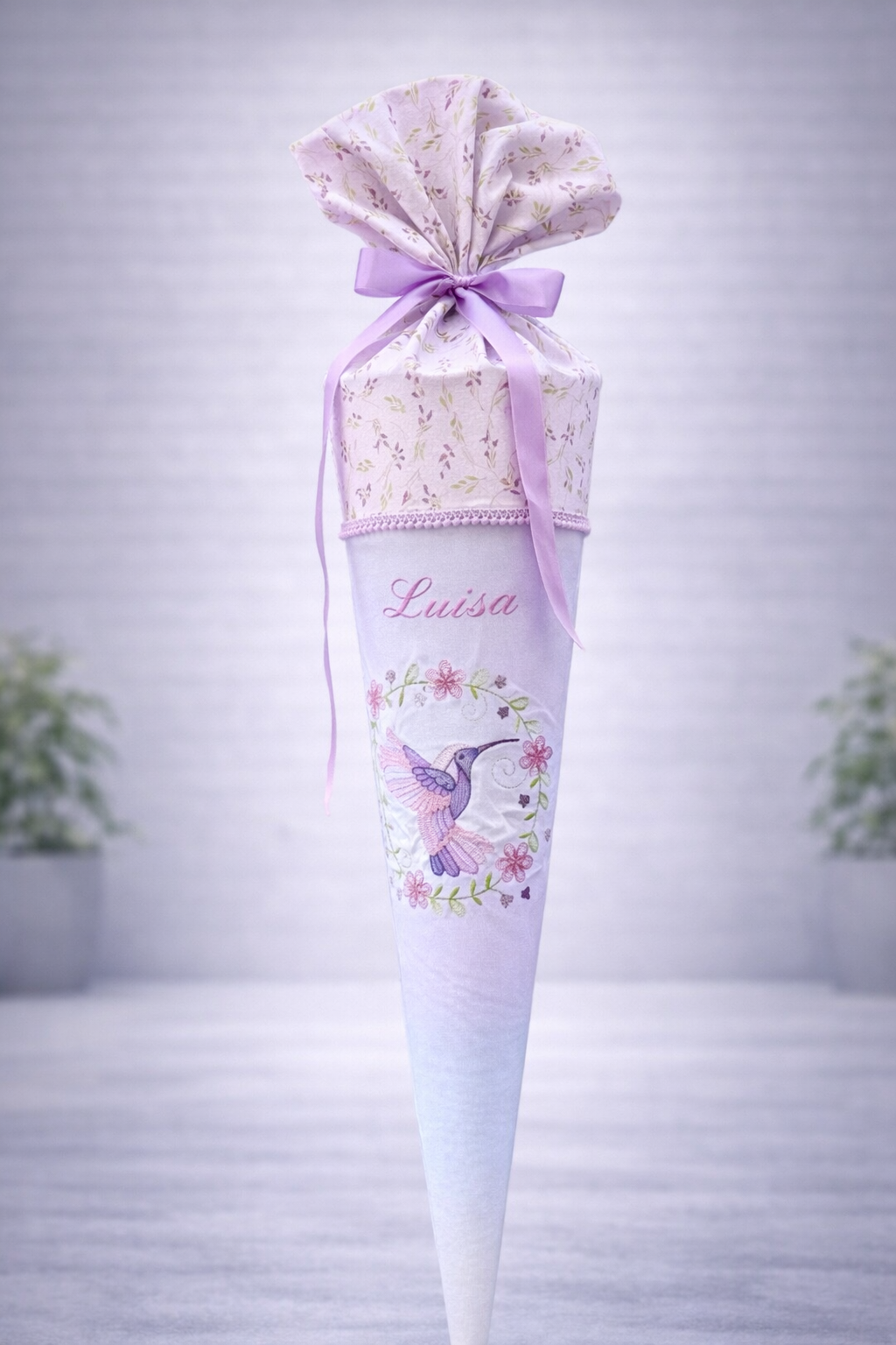 SCHULTÜTE "KOLIBRI" MIT PAPPKEGEL